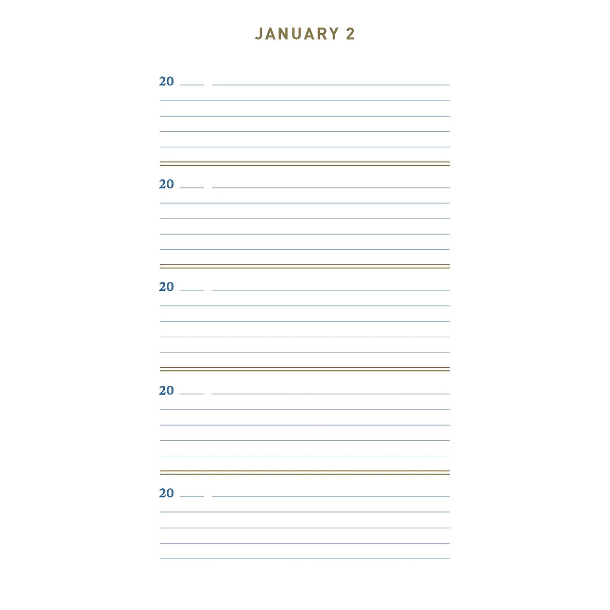 Denim One Line A Day Journal