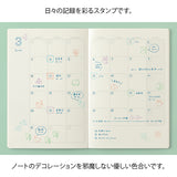Midori Yuru Log Pre-inked Stamp - Cafe Pattern