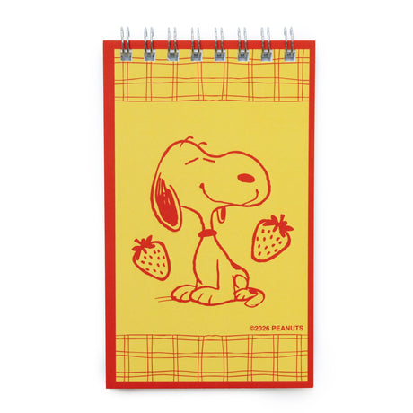 A nostalgic nod to the stationery aisle—those tiny spiral notebooks you’d flip through while your mom checked out at the local five-and-dime. These vintage-style memo pads are straight out of the 1980s, reimagined with photo-real backgrounds and everyone’s favorite beagle doing what he does best: being adorable.