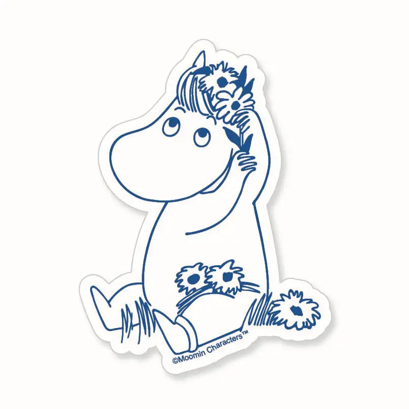 Welcome to Moominvalley.

Inspired by Tove Jansson’s beloved world, this collection celebrates the beauty of a slower, gentler way of living where simple pleasures like a warm cup of tea, a quiet walk, and time spent with friends mean everything. Each piece reflects the spirit of Moominvalley: thoughtful, whimsical, and rooted in everyday joy.

Vinyl Sticker
Approx. 3" x 3"
Made in U.S.A.