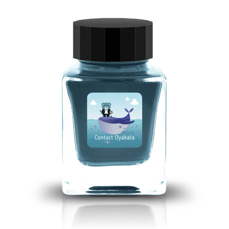 The Three-Year Anniversary Contact Collection features rich, vibrant colors with a smooth writing experience and fascinating characteristics such as shimmer and scent. The “Super” inks contain iridescent shimmer particles that shift color with the light, while the scented inks add a sensory twist to your writing. Please note that scented inks may feather when a large amount is applied—using fountain pen–friendly paper is recommended for the best results.