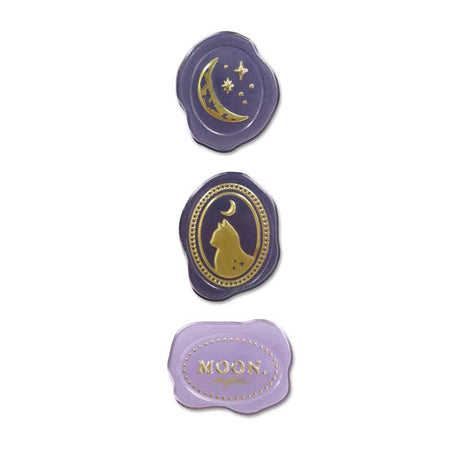 Hoja de pegatinas de ciervo con sello de Stella - Púrpura claro de luna