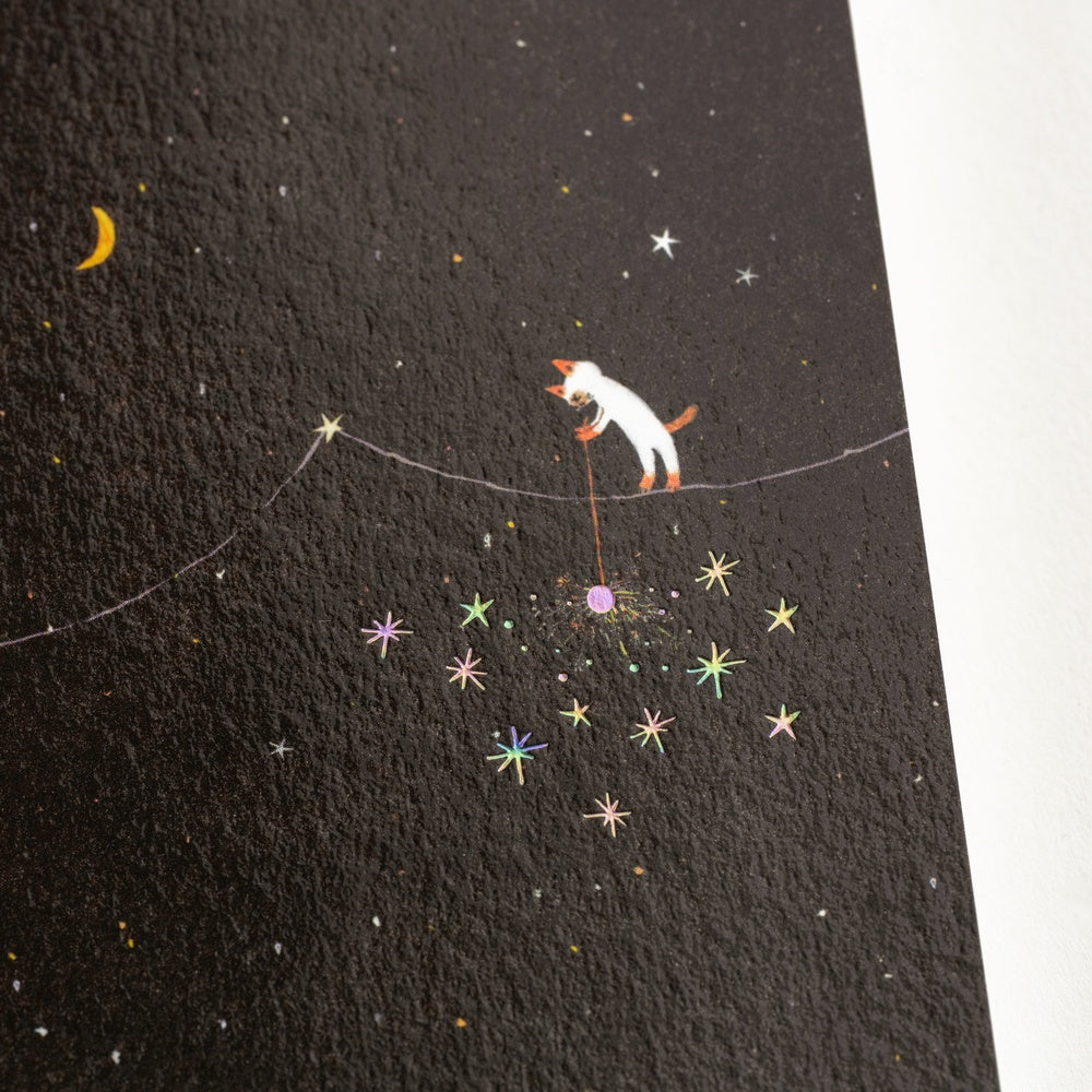Hobonichi Hiroko Kubota: Hobonichi Graph Notebook (A5) - Another night of falling star sparklers