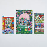 Yumi Kitagishi: Tablero de lápices Hobonichi para semanas (Animal Condo)