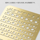 Midori Brass Calendar Template Stencil-Monthly Block-Small Size