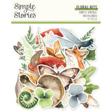 Simple Vintage Woodlands Floral Die Cut Cardstock Set