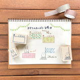 Masking Tape Companion Rubber Stamp - Itadakimasu