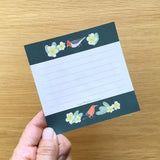 4legs Cat Memo - New #6 Brown-White Hawaii

Featuring charming watercolor of a cat from Japanese illustrator 4legs

It is a convenient size that is not too big or too small.&nbsp;Please use it&nbsp;as a communication tool for small thank you and announcements.&nbsp;There are no lines on the front side, so&nbsp;you can use it freely as&nbsp;a shop card or business card&nbsp;with stamps and stickers&nbsp;as well as memos and letters.&nbsp;It is a great gift for people who like paper.&nbsp;The gorgeous and gen