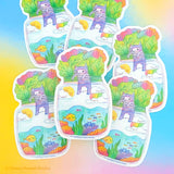 Tiny Worlds + Cats: Ocean Vinyl Sticker