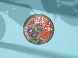 Garden Cat 3" Vinyl Circle Sticker