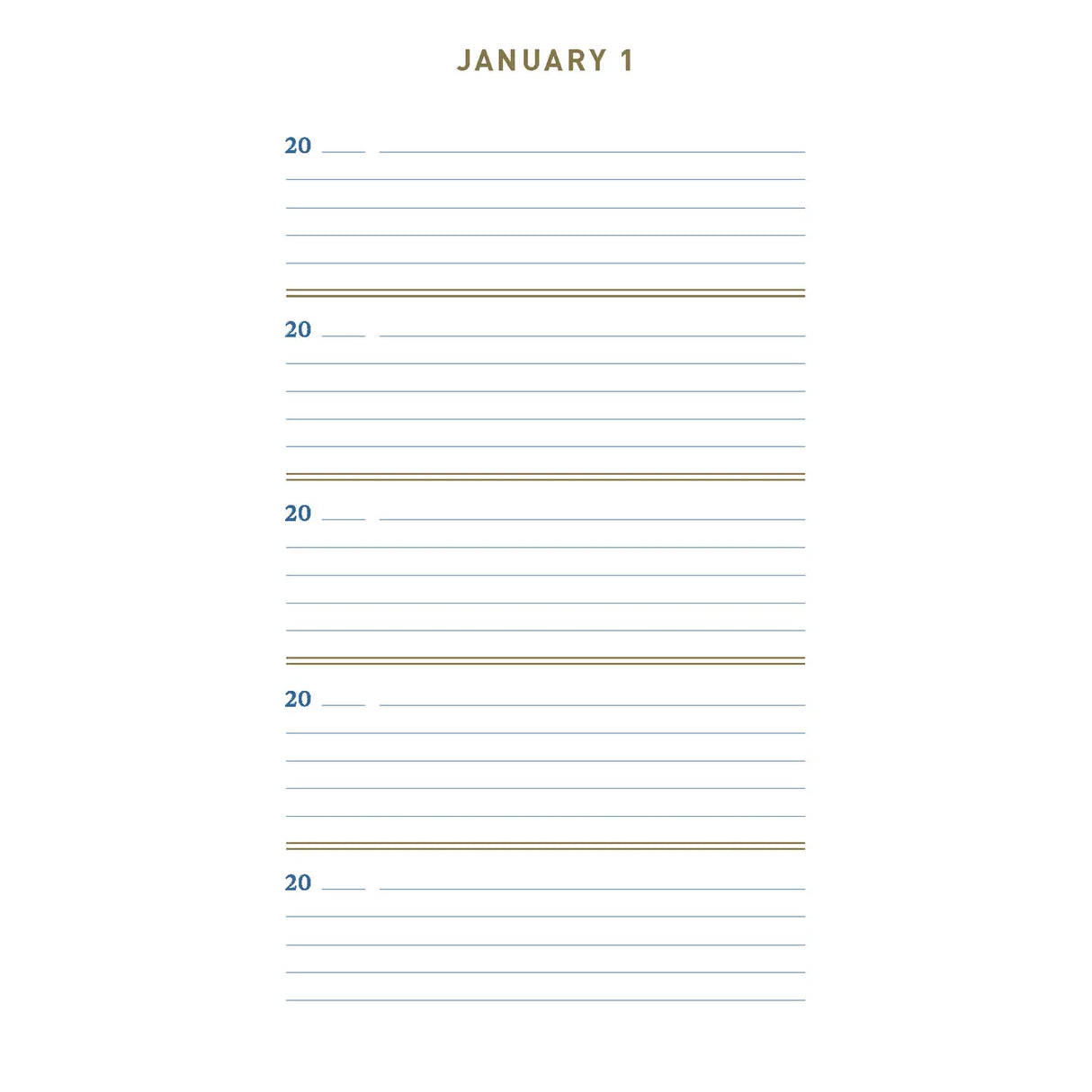 Denim One Line A Day Journal