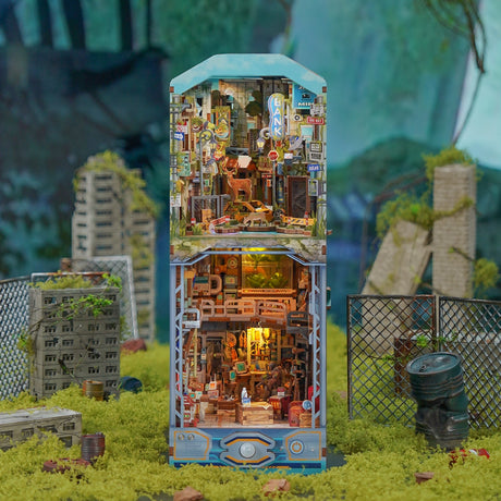 Diy Miniature House Book Nook Kit: Haven Zero w/ Dust Cover