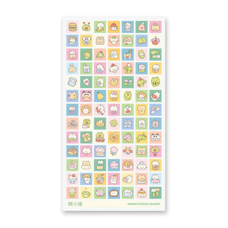 STICKII Kawaii Squared Sticker Sheet