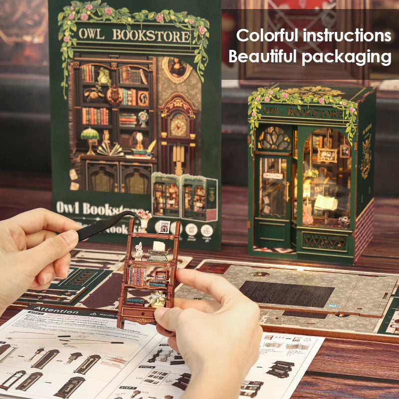 Diy Book Nook Kit: Owl Bookstore