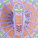 StickyRiceCo Vinyl Sticker - Tall Boba Club