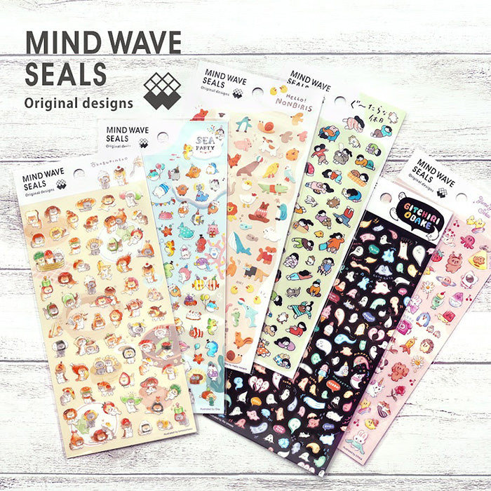 Okaburineko Mind Wave Seal Sticker
