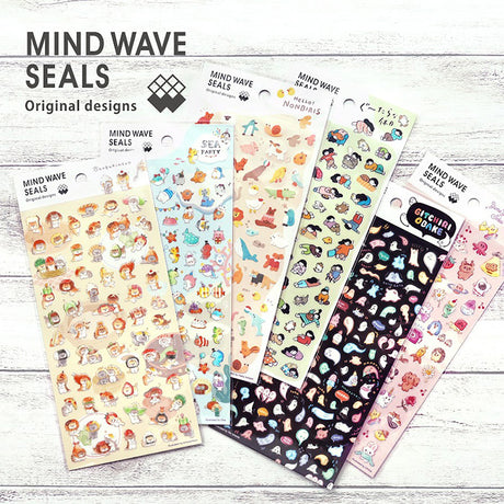 Okaburineko Mind Wave Seal Sticker
