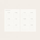 Botanica Paper Co. Linen Bound Undated Weekly Planner - Garden Floral