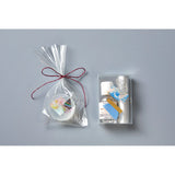 King Jim Coffret Cosmetic Motif Film Stickers Oval Horizon Blue