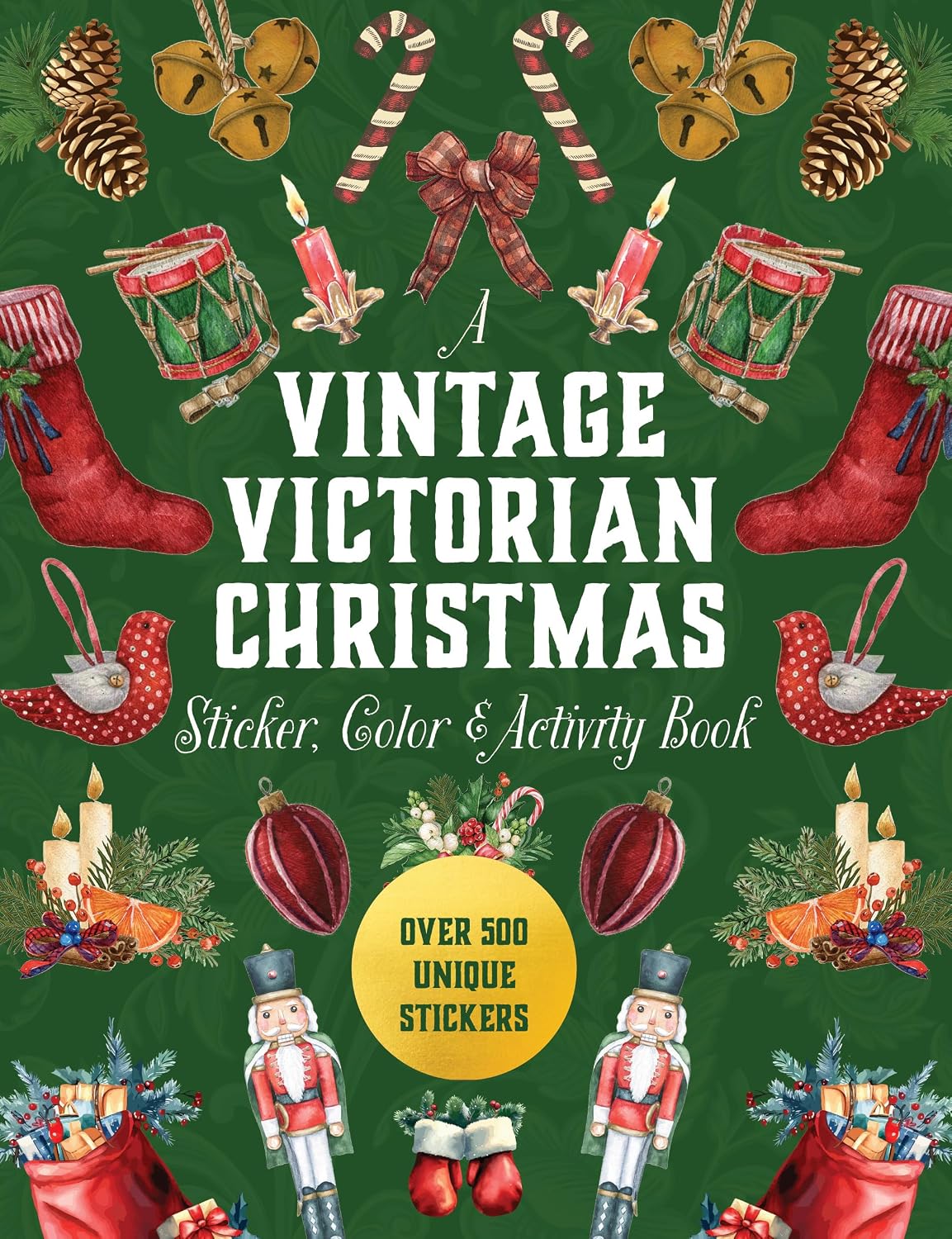 Commemorate a bygone age and immerse yourself in the elegance of the Victorian era with this treasure trove of Christmas ephemera—with 500+ stickers and 50+ activity pages, making it Christmas every day!

With A Vintage Victorian Christmas Sticker, Color & Activity Book, you can celebrate the Christmas season with all things Victorian. The wondrous nineteenth century brought us many everyday luxuries that we still enjoy today, including electricity, telephones, photography, movies, and flush toilets. Many m