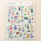 Pegatina de gatos y botones de Aiko Fukawa