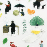 Stickers of illustrator Akira Kusaka. This sticker sheet is packed with beautiful drawings meant to evoke stories and memories.&nbsp;


Printed on PET material, the stickers have a smooth, durable finish that’s easy to peel and place - great for both everyday use and special projects.

✨ Product Details

Smooth, durable PET sticker material
Perfect for planners, journals, scrapbooking, and cardmaking
Backing Sheet Size: 141 × 188 mm
Sticker sheet size: 138 × 170 mm