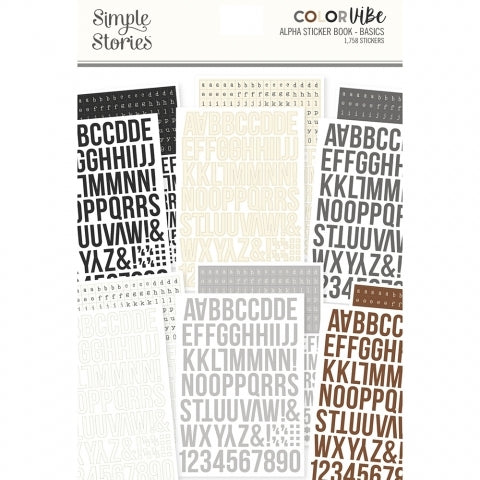 Basics Alpha Sticker Book