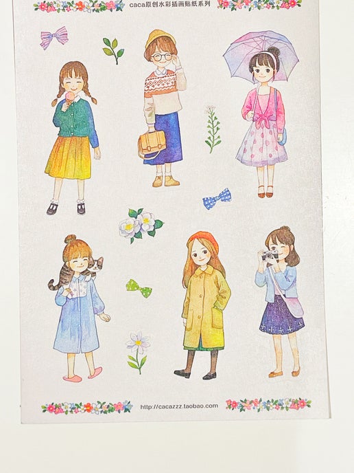 Always Smiling Sticker Sheet A5