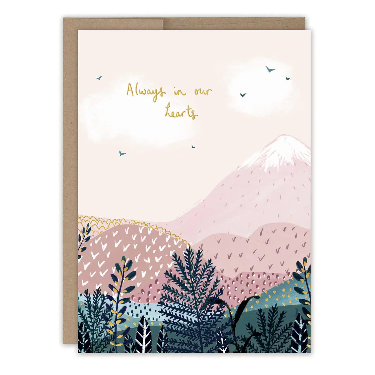 Always in Our Hearts Landscape Sympathy Card