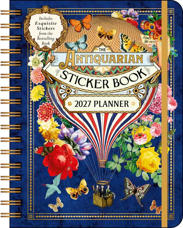 Whether you love to junk journal or need to get your thoughts down on paper, you can add vintage-inspired beauty to every week with the spreads and stickers in The Antiquarian Sticker 2027 Planner.

Gorgeous, inspiring, and dreamily vintage, the spreads and stickers in The Antiquarian Sticker 2027 Monthly/Weekly Planner bring a world of enchantment to your daily life. Nurture your creativity and keep yourself organized with this treasure trove of vintage-inspired aesthetics.

Features include:
- Dimensions: