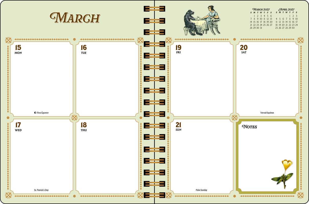 Whether you love to junk journal or need to get your thoughts down on paper, you can add vintage-inspired beauty to every week with the spreads and stickers in The Antiquarian Sticker 2027 Planner.

Gorgeous, inspiring, and dreamily vintage, the spreads and stickers in The Antiquarian Sticker 2027 Monthly/Weekly Planner bring a world of enchantment to your daily life. Nurture your creativity and keep yourself organized with this treasure trove of vintage-inspired aesthetics.

Features include:
- Dimensions:
