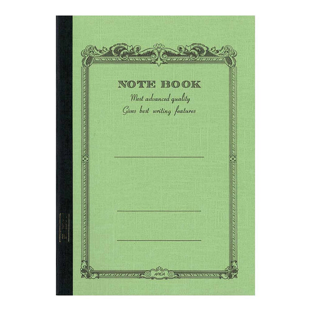 High-quality notebooks are ideal for jotting ideas, taking notes, sketching, making lists, and more. They are perfect for use at home or the office.&nbsp;

It contains white, ruled, acid-free paper.
Comes in a variety of colors, including white, ivory, sky blue, red, aqua blue, green, charcoal, mustard yellow, and navy.
The cover is made from thick, brightly colored specialty paper.&nbsp;
Sturdy thread binding allows the notebook to lay flat, making writing a breeze.&nbsp;
The exterior features a classical 