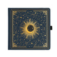 Where symmetry meets inspiration, the Majestic Skies Square Dot Grid Journal offers a unique canvas for creative minds. Wrapped in a celestial vegan leather cover and filled with thick, artist-loved pages, this square-format journal is ideal for expressive layouts, visual journaling, or thoughtful reflection.