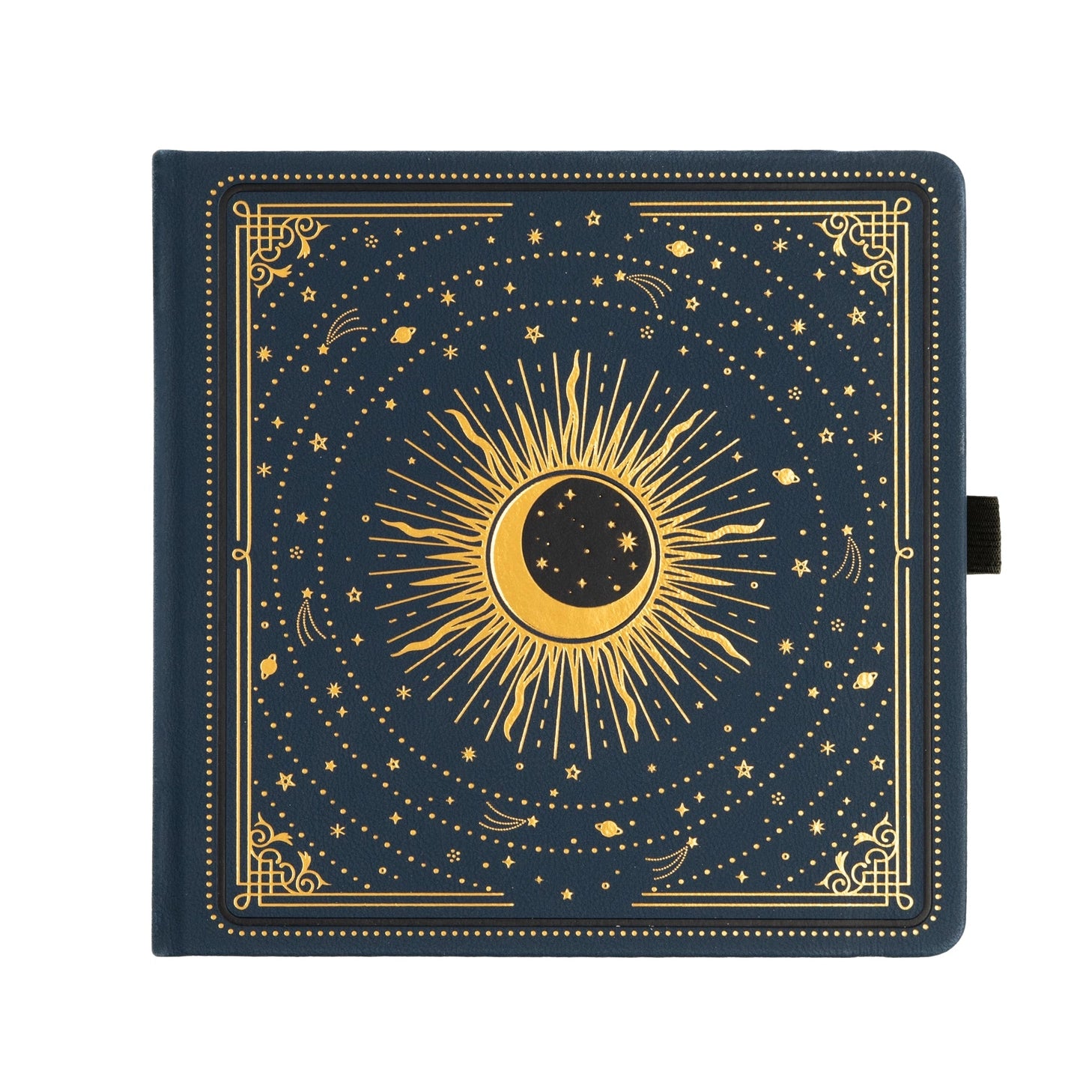 Where symmetry meets inspiration, the Majestic Skies Square Dot Grid Journal offers a unique canvas for creative minds. Wrapped in a celestial vegan leather cover and filled with thick, artist-loved pages, this square-format journal is ideal for expressive layouts, visual journaling, or thoughtful reflection.