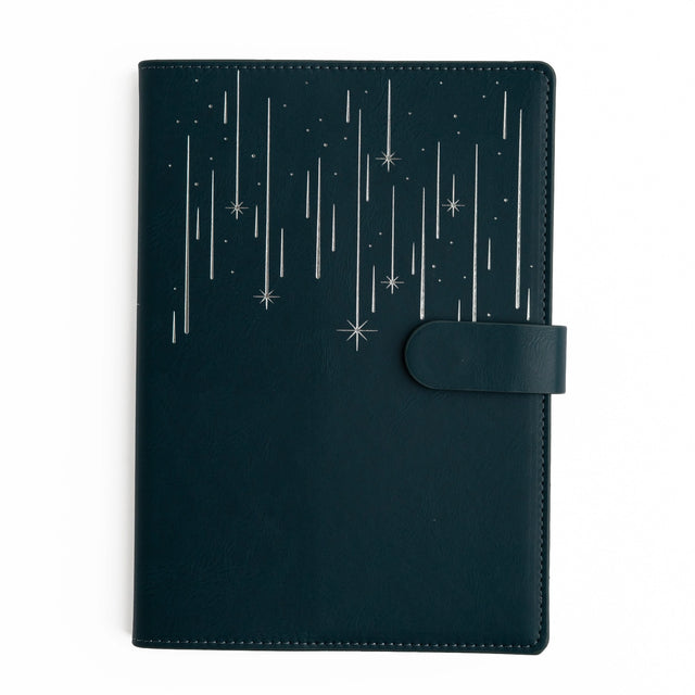 The Meteor Shower Everyday Deluxe System is a beautifully flexible notebook crafted for your evolving creativity. Designed with a refillable format, and a soft vegan leather cover, it’s both eco-conscious and endlessly inspiring.