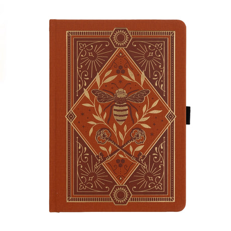 Let your creativity buzz with warmth and intention. The Keeper of the Bees Notebook in Rust blends golden honeybee symbolism with rich, earthy tones, creating a journal that feels both enchanting and grounding. Perfect for capturing ideas, documenting your days, or exploring your imagination—this notebook turns every page into a moment of magic.