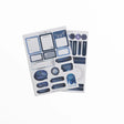 Capture the universe with our Wonderstruck Planner Stickers. Perfect to add functional and decorative touches to your planners and bullet journals, our high-quality stickers of hand illustrated designs are printed on deluxe matte paper. Each sticker set includes 2 sheets.

Stickers can be super helpful when setting up your monthly or daily bullet journal pages. This set includes useful banners, icons and boxes, alongside themed decorative elements such as galaxies and quotes. Use these cute stickers to deco