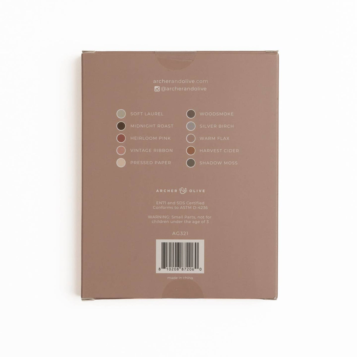 Archer and Olive - Quiet Corners | Set of 10 Acrylograph Pens