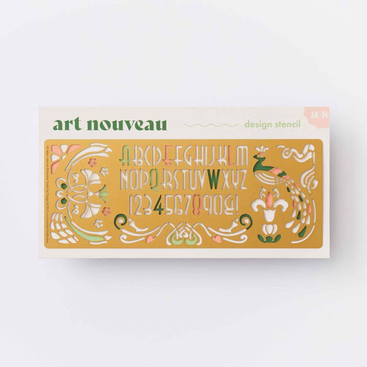 Art Nouveau, Design & Craft Drawing Stencil