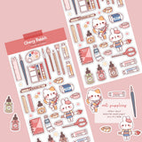 Art Supplies Sticker Sheet