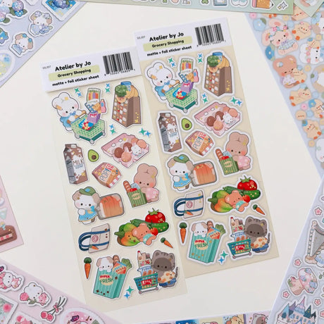 Atelier by Jo - Grocery Shopping Sticker Sheet