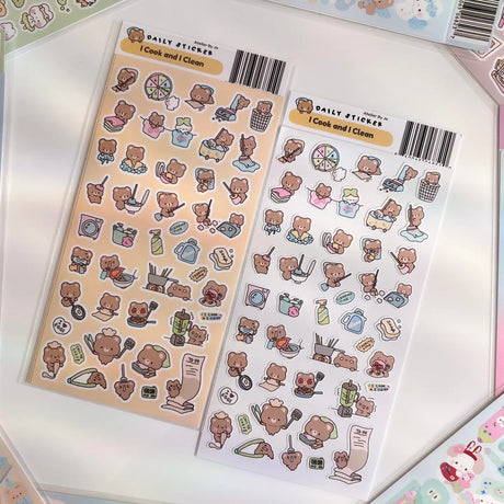 Bring your journal pages to life with our sticker sheets featuring original illustrations and characters! Thoughtfully designed for journals, planners, and creative minds, each sheet is filled with unique, hand-drawn elements to help you express your thoughts and decorate your pages with personality. Perfect for daily journaling, mood tracking, scrapbooking, or enhancing your planner spreads, these stickers add a touch of magic to every moment you document.

Product Type: Sticker Sheet