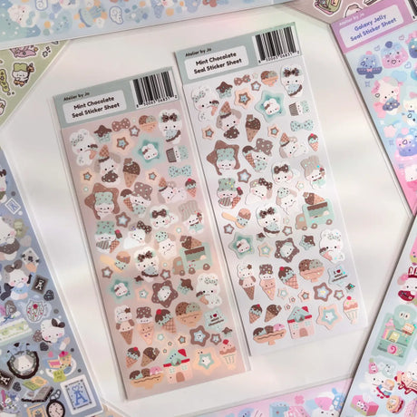 Bring your journal pages to life with our sticker sheets featuring original illustrations and characters! Thoughtfully designed for journals, planners, and creative minds, each sheet is filled with unique, hand-drawn elements to help you express your thoughts and decorate your pages with personality. Perfect for daily journaling, mood tracking, scrapbooking, or enhancing your planner spreads, these stickers add a touch of magic to every moment you document.

Product Type: Sticker Sheet

Product Finish: Stan