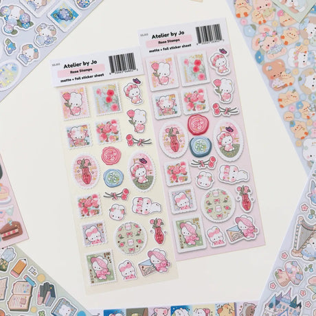 Atelier by Jo - Rose Stamps Sticker Sheet