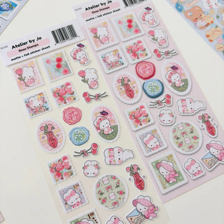 Atelier by Jo - Rose Stamps Sticker Sheet
