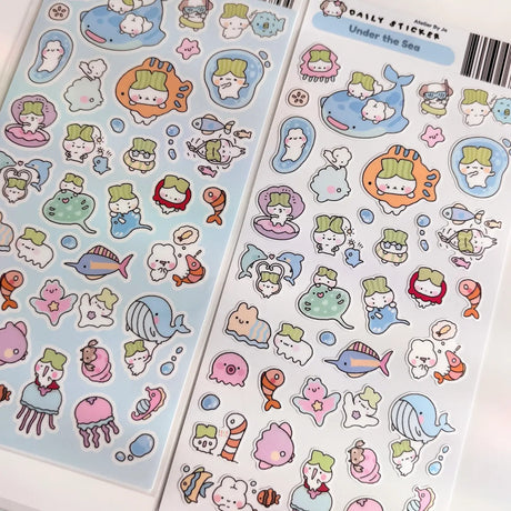Bring your journal pages to life with our sticker sheets featuring original illustrations and characters! Thoughtfully designed for journals, planners, and creative minds, each sheet is filled with unique, hand-drawn elements to help you express your thoughts and decorate your pages with personality. Perfect for daily journaling, mood tracking, scrapbooking, or enhancing your planner spreads, these stickers add a touch of magic to every moment you document.

Product Type: Sticker Sheet