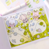 🍓🐞 Drift into a World of Dreamy Days with Coloring Book Vol. 3! 🧵✨

Step into a playful little world stitched together with lucky ladybugs, vintage buttons, gingham bows, and cozy daydreams. Featuring 25 original, full-page illustrations, Dreamy Days Vol. 3 follows Cotton and Pluto through charming kitchens, clover-filled gardens, strawberry picnics, and delightfully kitschy corners overflowing with nostalgic treasures and cheerful details.

Inspired by retro trinkets, handmade keepsakes, and soft countr