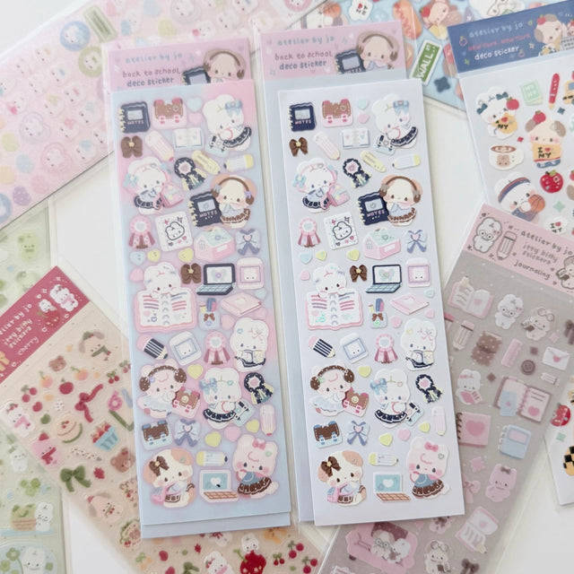 Bring your journal pages to life with our sticker sheets featuring original illustrations and characters! Thoughtfully designed for journals, planners, and creative minds, each sheet is filled with unique, hand-drawn elements to help you express your thoughts and decorate your pages with personality. Perfect for daily journaling, mood tracking, scrapbooking, or enhancing your planner spreads, these stickers add a touch of magic to every moment you document.