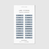 Cloth & Paper - Clear Label Stickers | Financial