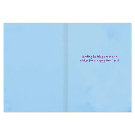Inside Verse: Sending holiday cheer and wishes for a Happy New Year!

• Size: A6, 4.6" x 6.4"
• Pre-priced
• Paired with a Brown Kraft envelope
• Printed in the USA on high-quality recycled post-consumer waste paper

About the Artist: Joy Laforme is an artist and illustrator living in New Jersey. Working primarily in digital media, she is inspired most by color, light, and the tiny and beautiful details of everyday life.